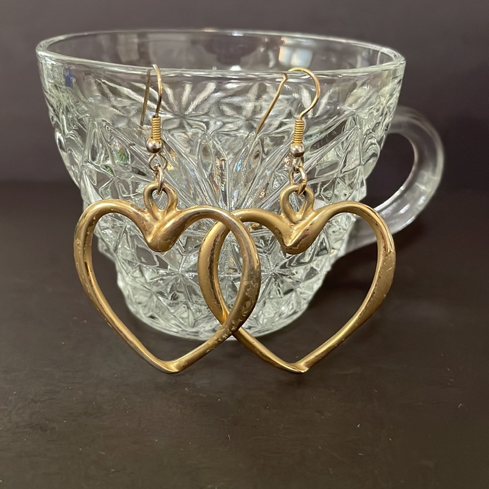 *3 for $15* Gold Heart Earrings